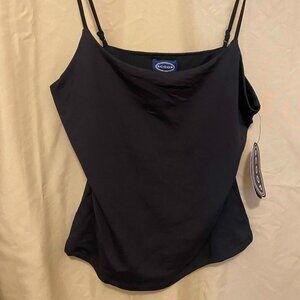 WOMEN'S BLACK SCOOP CAMISOLE